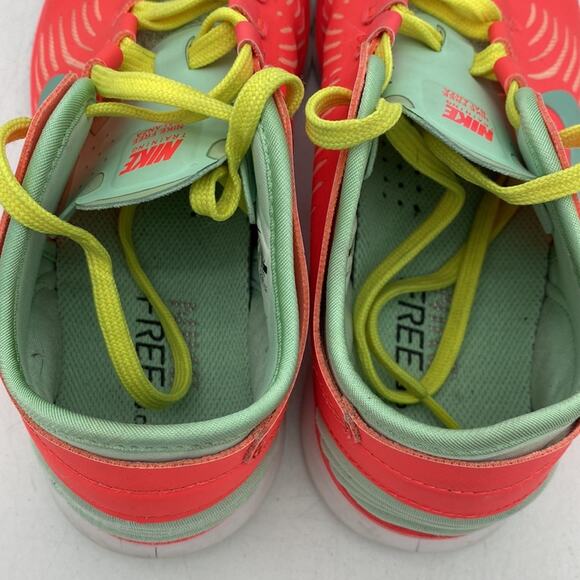 NIKE TRAINING FREE BALANZA 3.0 Coral Mint Yellow Running Walking Sneakers Size 6 - Picture 7 of 13